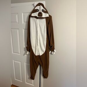 Brown and White Sloth Onesie